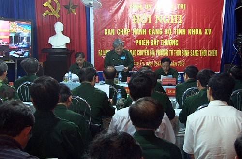 Hội nghị BCH Đảng bộ tỉnh Quảng Trị ra nghị quyết lãnh đạo chuyển địa phương từ thời bình sang thời chiến